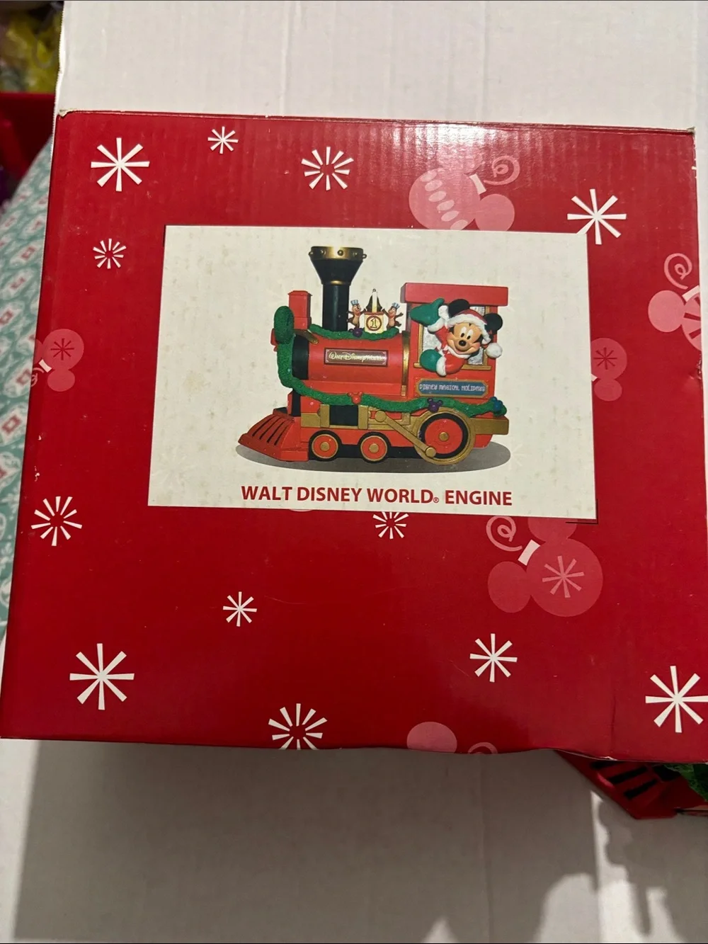 Walt Disney World Holiday Train Engine - Red & Green
